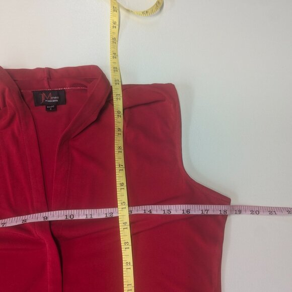 JM Studio by John Meyer Red Sleeveless Top Size Small - Picture 6 of 9